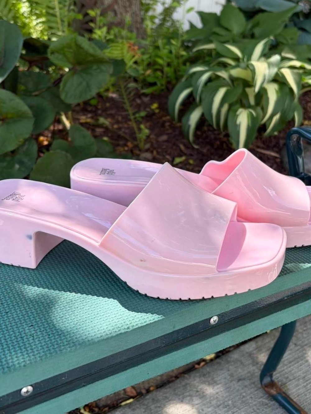 wild fable Pink Chunky Slide Sandals